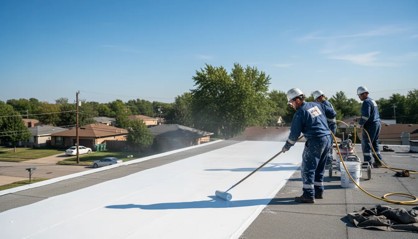 Commercial roof coating in Cornell, MI near me